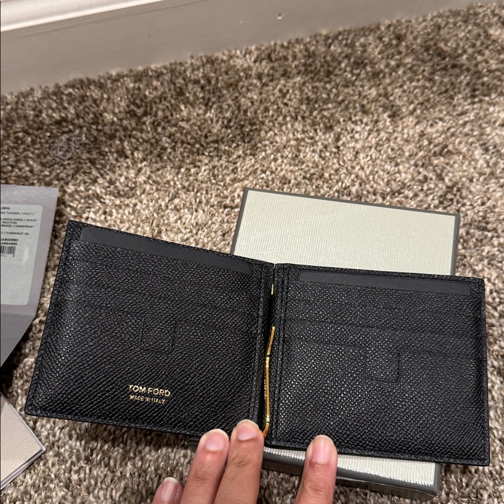 NWT Tom Ford Grain Leather TLine Money Clip Wallet - Picture 8 of 9
